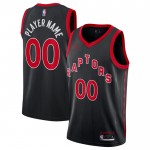 Toronto Raptors Trikot Benutzerdefinierte Jordan 2022-23 Statement Edition Schwarz Swingman - Herren